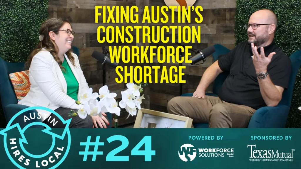 Austin Hires Local podcast episode thumbnail featuring JE Dunn